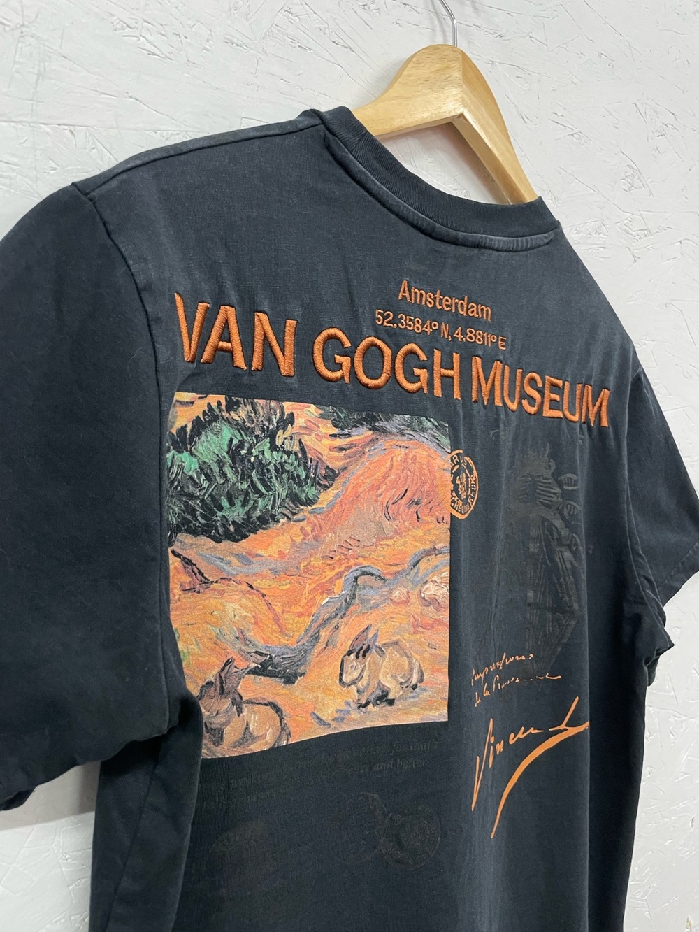 The Shoe Palace x Van Gogh Museum Collab Embroidered Tee, Size S